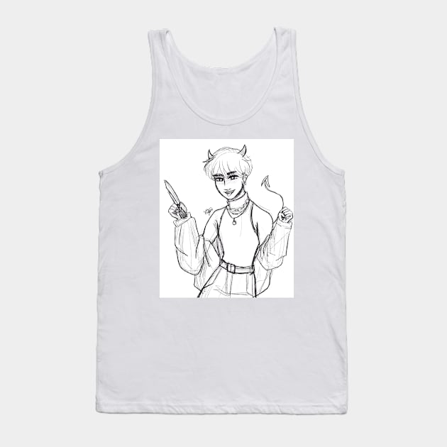 Devil Jisung Tank Top by supernovart61